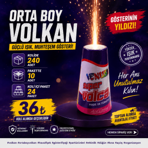 Toptan Orta Boy Volkan Koli Fiyatı